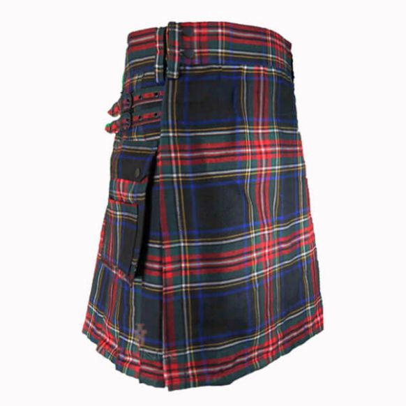 Black Stewart Kilt 
