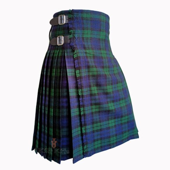Black Watch Tartan Kilt Front
