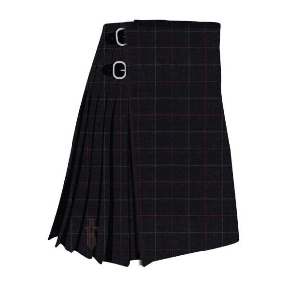 Clunie Charcoal Tartan Kilt