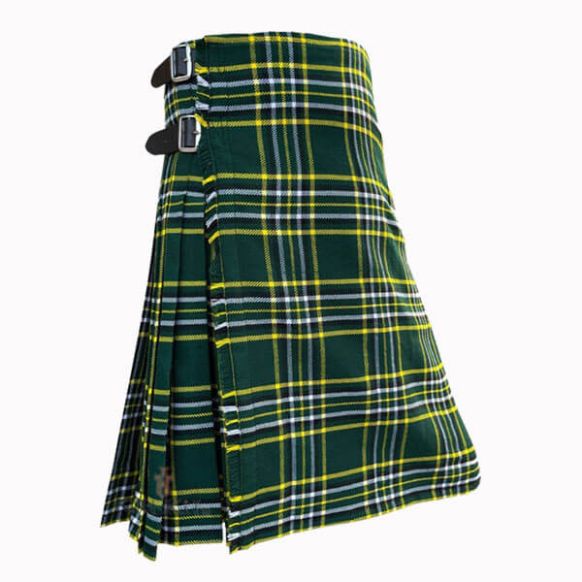 Dark Irish Tartan Kilt Side