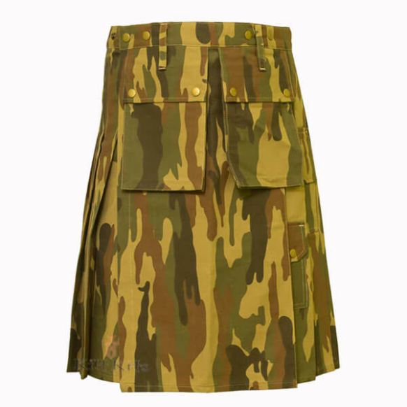 Desert Camouflag Police utility Kilt Front