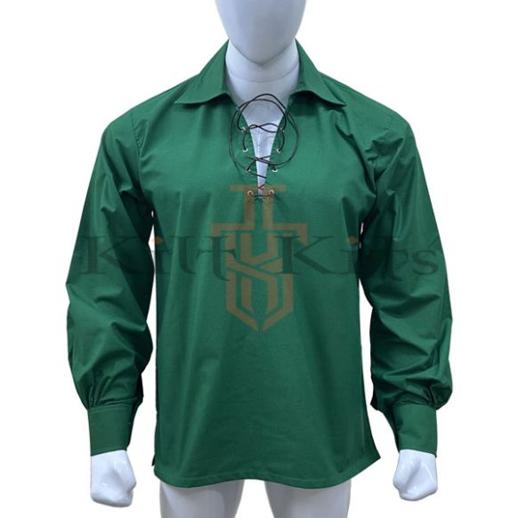 Traditional Scottish Green Ghillie Shirt