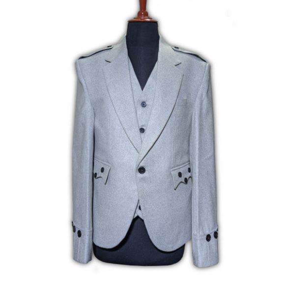 Grey Kilt Argyle Jacket