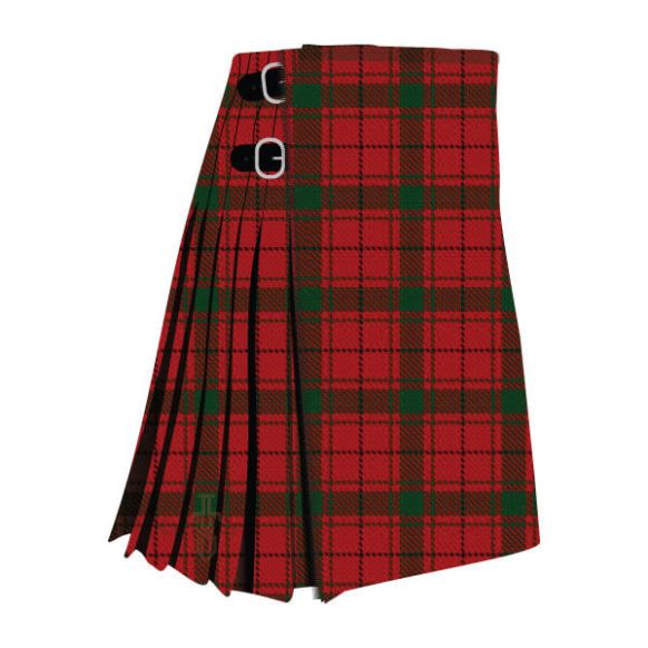 Macdonald Of Isles Red Modern Tartan Kilt