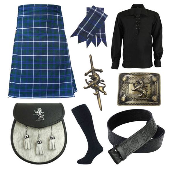Modern Douglas Tartan Kilt Set