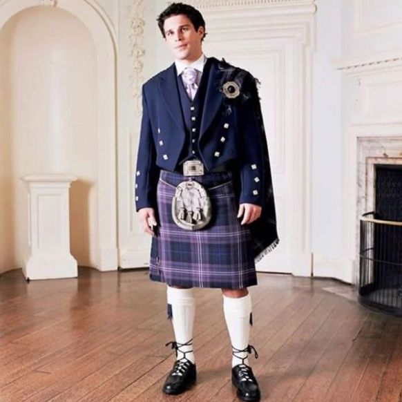  Prince Charlie Jacket with Heritage of Scotland Tartan Kilt Outfit