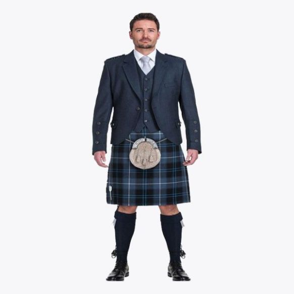 Scottish Patriot Ancient Tartan Kilt Outfit