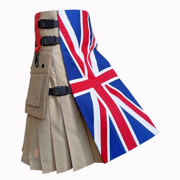 uk flag hybrid utility kilt 