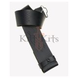 Black Leather Kilt Belt For Men