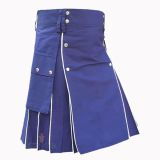 Blue Modern Utility Kilt 




