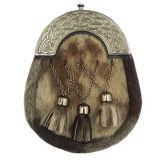 Celtic Cantle Antique Formal Seal Skin Sporran