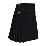 Clunie Charcoal Tartan Kilt