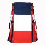 French Patriot Cotton Hybrid Utility Kilt Front