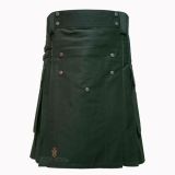Grey Burning Men Utility Kilt front