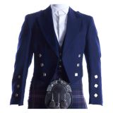 Prince Charlie Stylish Kilt Jacket Blue