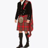 Prince Charlie Royal Stewart Tartan Kilt Outfit