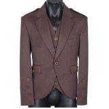 Red Tweed Argyle Kilt Jacket