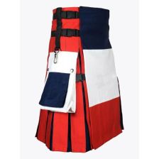 Cotton French Flag kilt