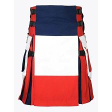 Cotton French Flag kilt