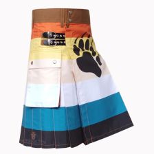Bear Men Flag Paw Hybrid Utility Kilt