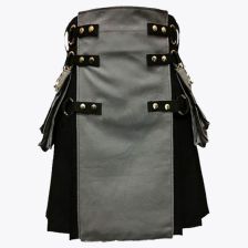 Black Grey Hybrid Utility Kilt