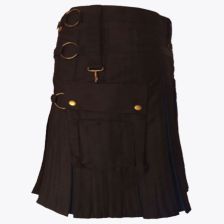 Black  Blue Hybrid Utility Kilt 