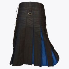 Black  Blue Hybrid Utility Kilt 