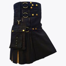Black Khaki Hybrid Utility Kilt