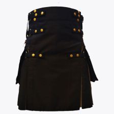 Black Khaki Hybrid Utility Kilt