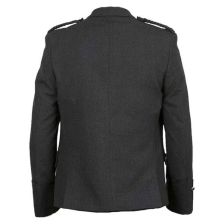 Black Wool Argyll Kilt Jacket