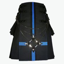 Black Cargo Utility Kilt