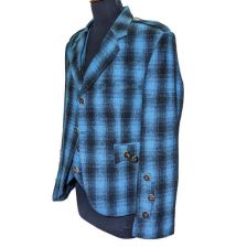 Blue Argyll Kilt Jacket With Waistcoat