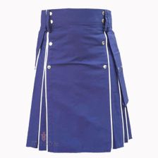 Blue Modern Utility Kilt 



