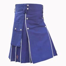 Blue Modern Utility Kilt 



