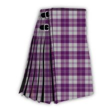Eriskin Dress Purple and White Tartan
