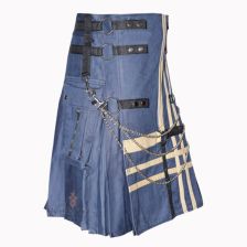 Fashion Cotton Hybrid Utility Kilt Front
