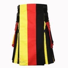 German Flag Cotton Hybrid Utility Kilt Front