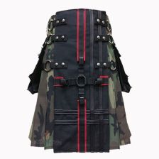 Gothic Interchangeable Camouflage Utility Kilt Front