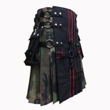 Gothic Interchangeable Camouflage Utility Kilt Front