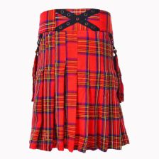 Gothic Style Royal Stewart Tartan Kilt