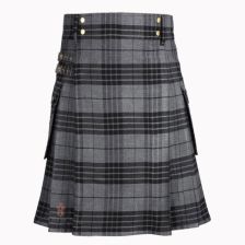 Gray Tartan Kilt