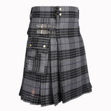 Gray Tartan Kilt