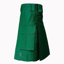 Green Cotton Utility Kilt
