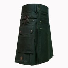 Grey Burning Men Utility Kilt front