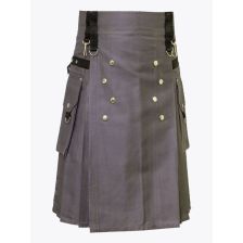 Grey Utility Kilt For Outdoor Activities