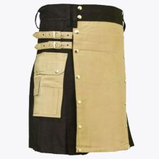 Khaki Modern Utility Kilt