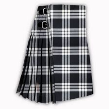 MacFarlane Black and White Tartan Kilt