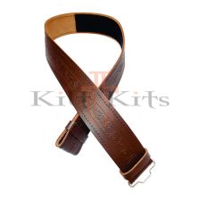 Masonic Brown Leather Kilt Belt