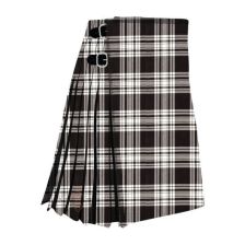 Menzies Black And White Tartan Kilt