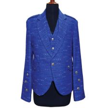 Modern Argyle Blue Kilt Jacket